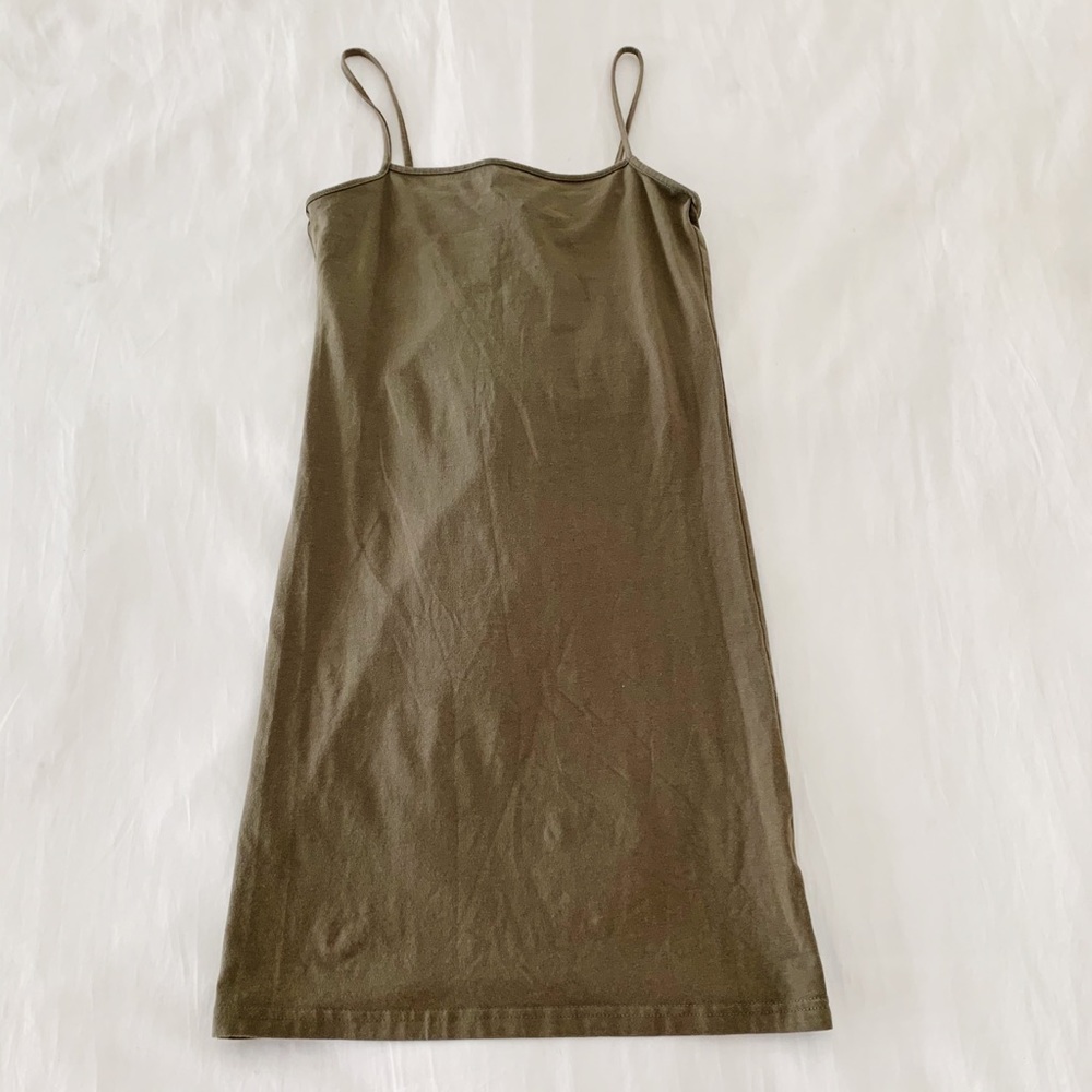 Navy Green Minidress - Picture 3 of 3